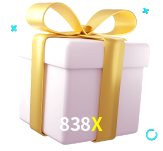 Receba seus bônus de boas-vindas no 838X